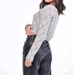 Свитер в форме сердца серого цвета Et Clet - фото 3