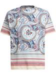 Футболка с принтом пейсли ETRO, синий - фото