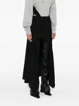 Юбка асимметричного кроя Mugler, черный - фото 3