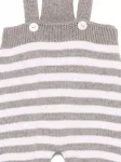 Ромпер в полоску на пуговицах Little Bear, серый - фото 3