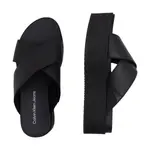 Кожаные тапочки Calvin Klein, черный - фото 3