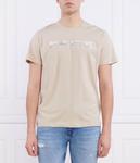 Футболка мужская Pepe Jeans London Ribald хлопковая с принтом, бежевый - фото