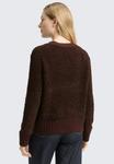 Кардиган TOM TAILOR Cardigan, Dark Pecan Brown Melange/Dark Brown - фото 3