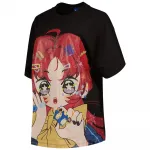 Футболка с коротким рукавом HUGO Oversized 4 10272982 01, черный - фото 2