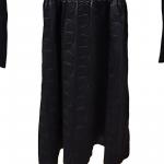 HERMES Длинное платье с рукавами женское черное - фото 5