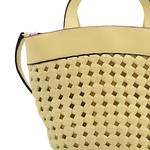 GUESS Кожаная сумка через плечо, Yellow - фото 4