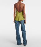 Атласный топ Y/Project, Evergreen Green - фото 3