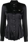 Philipp Plein рубашка с объемными плечами, черный - фото