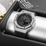 Часы Casio G-Shock Analog-Digital 2100 Series, арт. GA-2100-1A1, черный/серебро/черный - фото 3