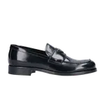 Лоферы Prada Logo Plaque Penny Loafer 'Black', черный - фото
