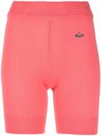 Шорты в рубчик с вышитым логотипом Vivienne Westwood, розовый - фото