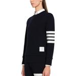 Толстовка с 4 полосами Thom Browne, синий - фото 6