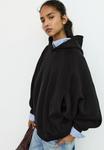 Худи PULL&BEAR OVERSIZED, Black - фото 3
