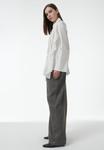 Блуза Leem LONG-SLEEVE COLLARED WITH PLEATS, White - фото 4