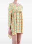 Мини-платье с цветочным принтом от Jeremy Scott, желтый - фото