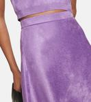 Бархатная мини-юбка ALAÏA, фиолетовый - фото 4