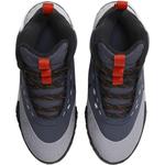 Антискользящие износостойкие баскетбольные кроссовки мид-топ для подростков Nike, цвет Lightning Blue/Black/Concrete Gray/White Gold - фото 4