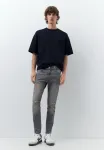 Рваные джинсы узкий крой Pull&Bear, Grey - фото 2