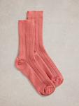 Блестящий носочек White Stuff, Mid Coral - фото