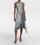 Джинсовое платье миди Acne Studios, цвет mid blue - фото 2