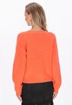 Вязаный кардиган IZIA, оранжевый - фото 3