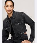 Куртка женская Tommy Jeans джинсовая укороченная, черный - фото 4