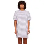 Платье Urban Classics Oversized Striped short sleeve short, белый - фото