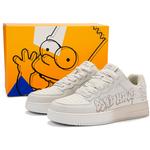 Кроссовки The Simpsons Skateboarding Shoes Unisex Low-top, белый - фото