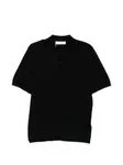Поло на пуговицах Samsoe Samsoe, черный - фото
