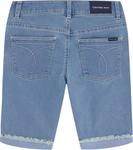 Джинсовые шорты-бермуды Calvin Klein для девочек, облегающие, эластичные, Cirrus/Cut Off - фото 2