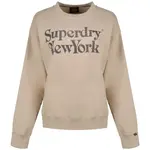 Толстовка Superdry Brand Mark Loose Fit, бежевый - фото