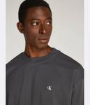 Лонгслив мужской Calvin Klein Jeans хлопковый свободного кроя, серый - фото 4