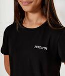 Футболка детская Patrizia Pepe хлопковая с логотипом бренда, черный - фото 4