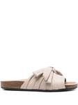Вьетнамки JW Anderson bow flat slides, нейтральный - фото