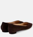 Ланза BB балетки из замши Manolo Blahnik, коричневый - фото 3