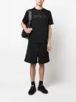 Спортивные шорты с вышитым логотипом Lanvin, черный - фото 2