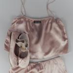 Атласный топ MIU MIU, опал - фото 6