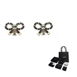 CHANEL Серьги-гвоздики унисекс черные - фото