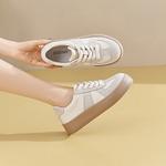 Женские скейтерские кеды JOSINY низкие, экрю - фото 7