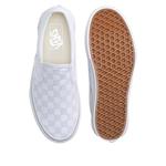 Vans Classic Slip-On Platform Checkerboard 'Silver Grey' - фото 3