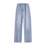 Джинсы унисекс без тематики, желтая грязь - фото 9