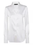 Рубашка с длинными рукавами и воротником DRHOPE, белый - фото