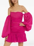 Мини-платье Rumi с пышными рукавами Bronx And Banco, розовый - фото