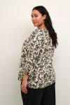 Блузка KAFFE CURVE Cala, цвет Cream/Sand - фото 4