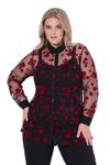 Блуза MIAMODA, Red/Black - фото 2
