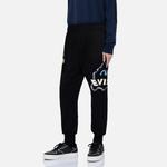 Трикотажные спортивные штаны мужские черные Evisu, черный - фото 3