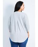 Женская туника Kym Rib Hacci AVENUE, Grey marle - фото 2