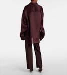 Шелковая рубашка Matteo Khaite, Almandine - фото 3