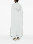 Платье с капюшоном и вышивкой Reem Al Dhaheri, серый - фото 3
