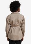 Блуза Vertbaudet Button-down blouse, Taupe/Grey - фото 3